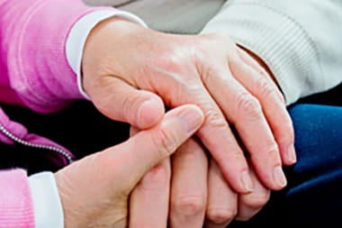 People holding hands