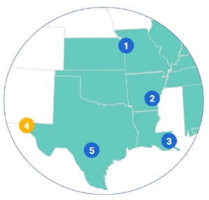 Map of community health ministry locations